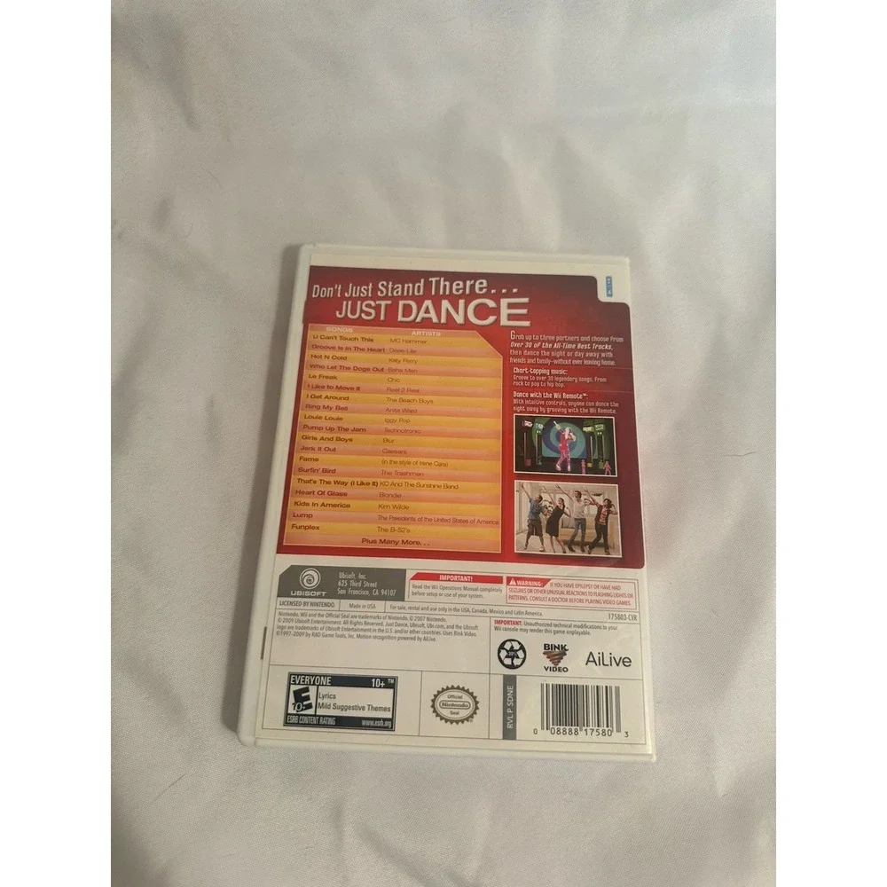 Ubisoft Just Dance Nintendo Wii Music & Dance Just Dance Series E10+